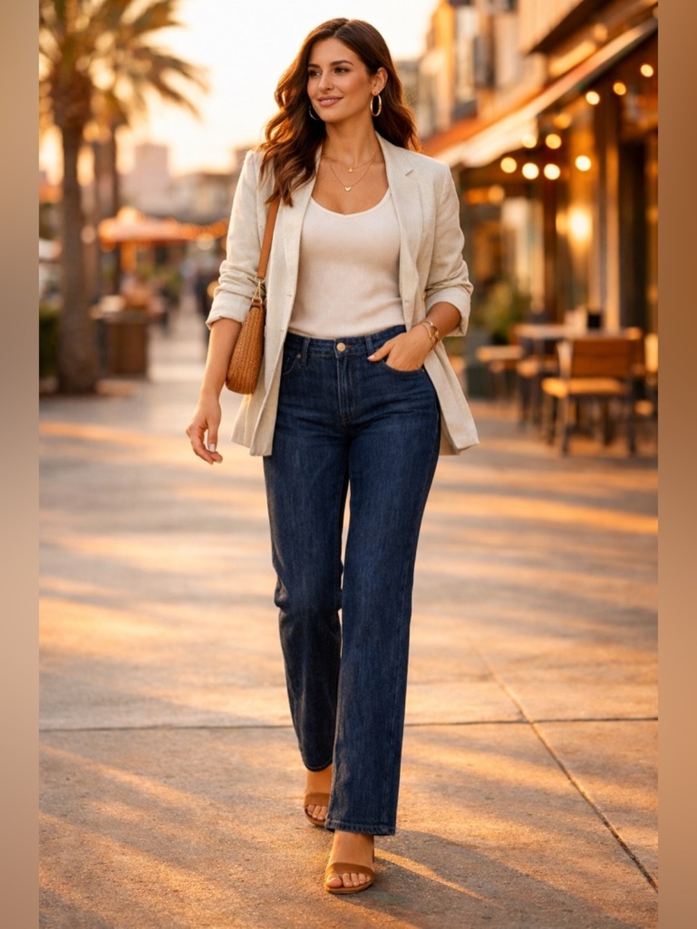 Karl Lagerfeld ($175) Dark Wash Straight Leg Jeans Size W30 | Classic Chic Denim